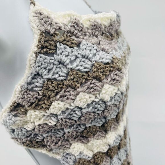 Napper Veronica Women's Handmade Crochet Crop Top Medium Large Earth Tone NEW - Picture 4 of 16